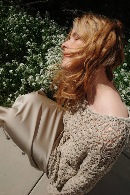 Grade & Gather - 50685 - SATIN MERMAID FIT SKIRT: BLUE DUSK / Contemporary / LARGE