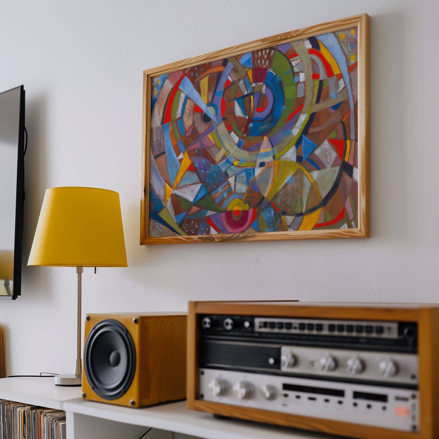 El Baker Art - GUEST ARTIST | Midcentury Modern Retro Abstract Art: Unframed, Giclee Paper Print Only / 12×16