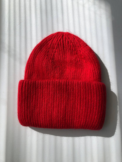 Billy Bamboo - ROYAL ANGORA WOOL BEANIE - crystal brights: Blue sapphire