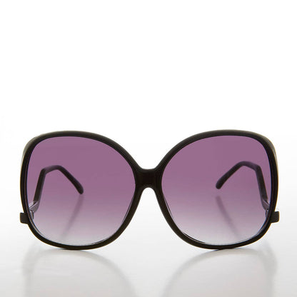 SUNGLASS MUSEUM - Oversized Women's Drop Temple Sunglass - Paulina: Yellow Tortoise