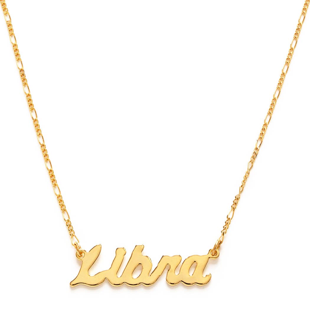 Amano Studio - Zodiac Script Necklaces – Singles: Pisces