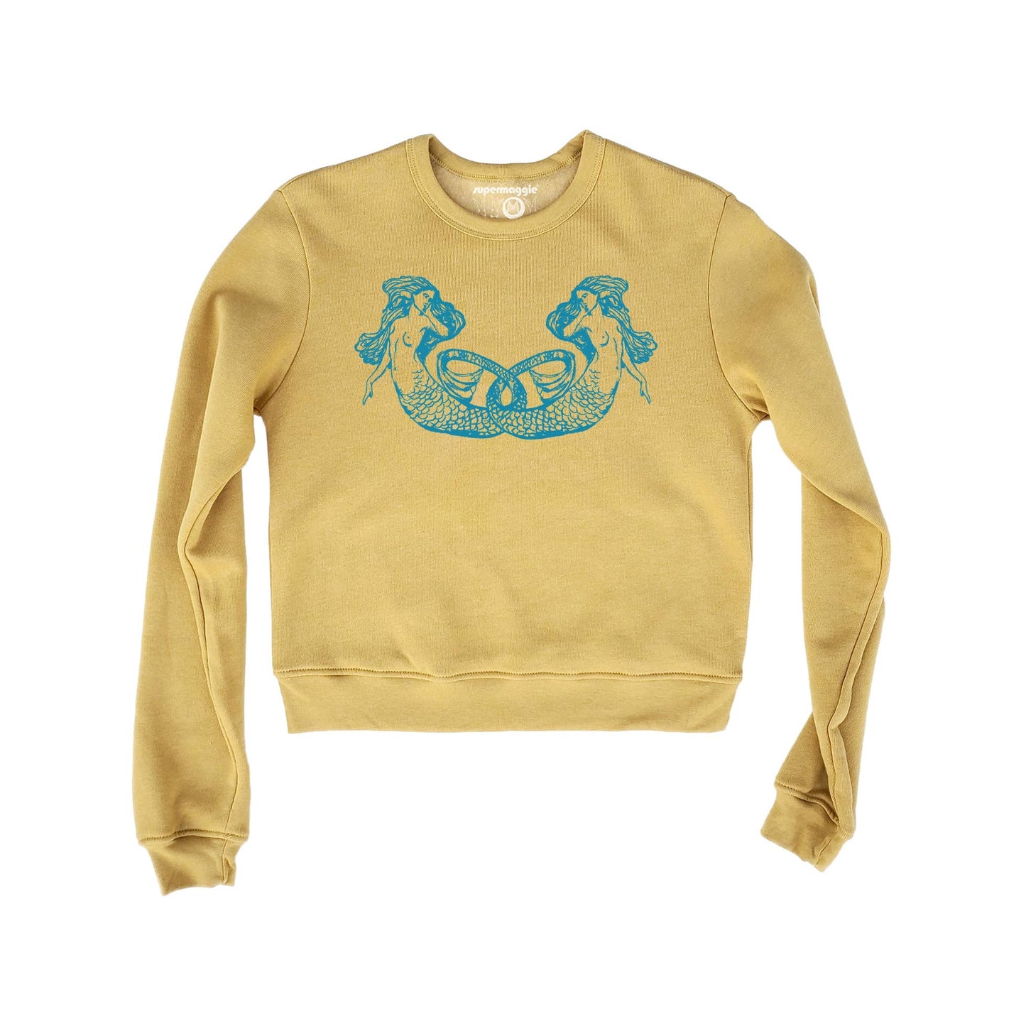 Supermaggie @ Faire - Mermaids Sabrina Sweatshirt: Mustard / Lg
