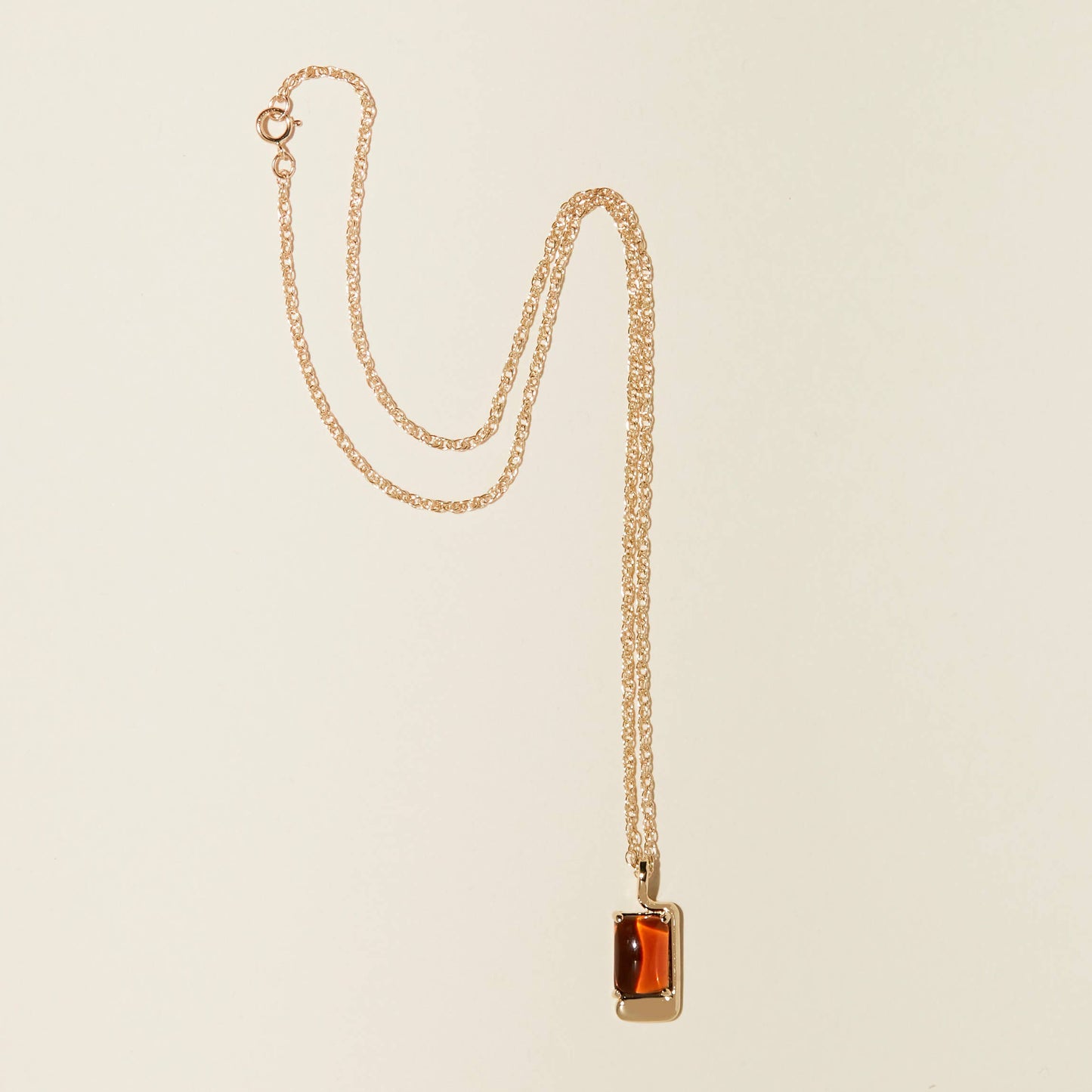 Lindsay Lewis - Foster Necklace - Brown: Gold Plated