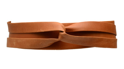 ADA Collection Belts - Midi Wrap Belt – Cognac | Adjustable One-Size