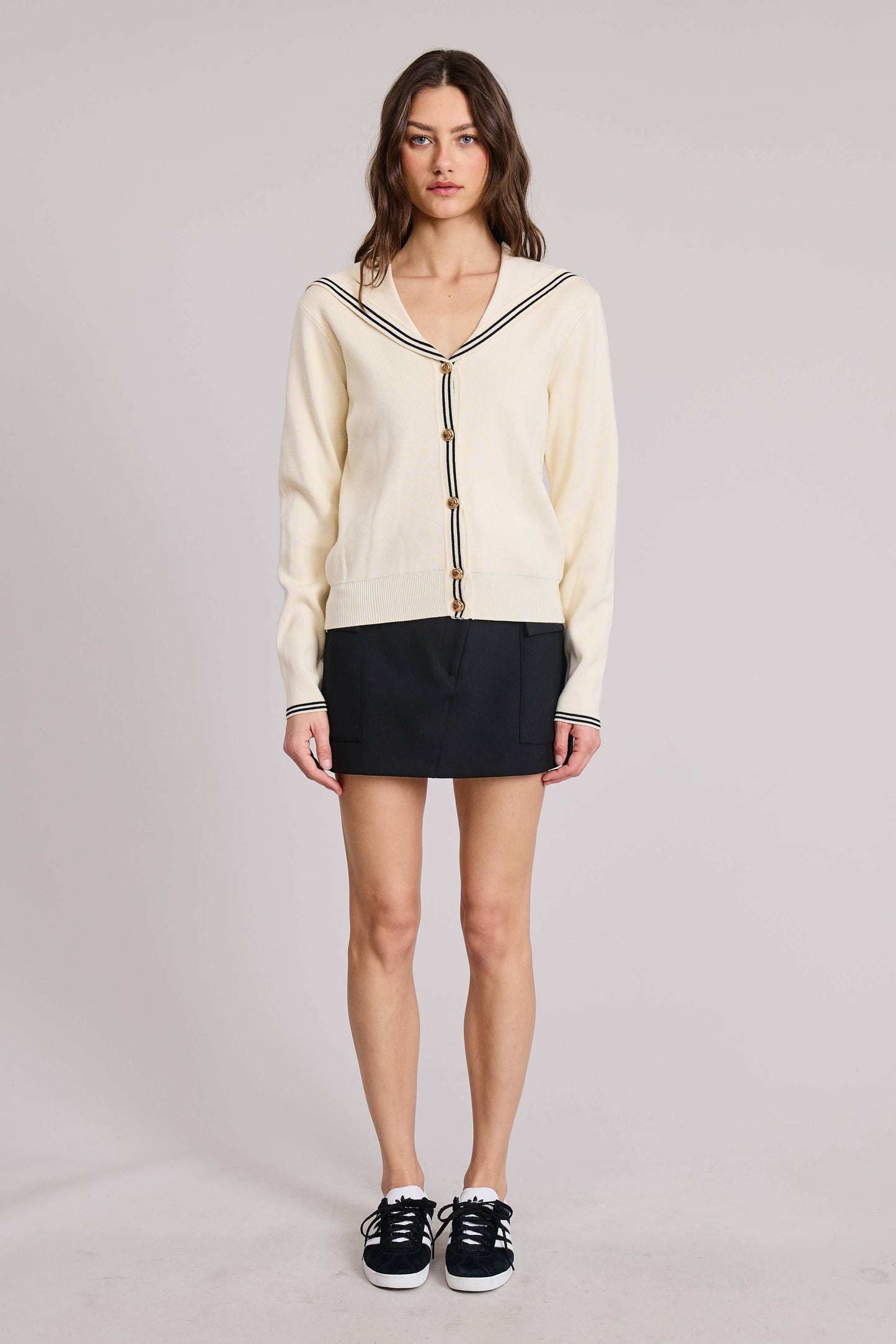 FLAT WHITE - Vienne Sweater Top: XS/S