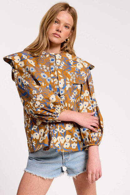 Ultramarine - Elowen Blouse: MIDNIGHT / M