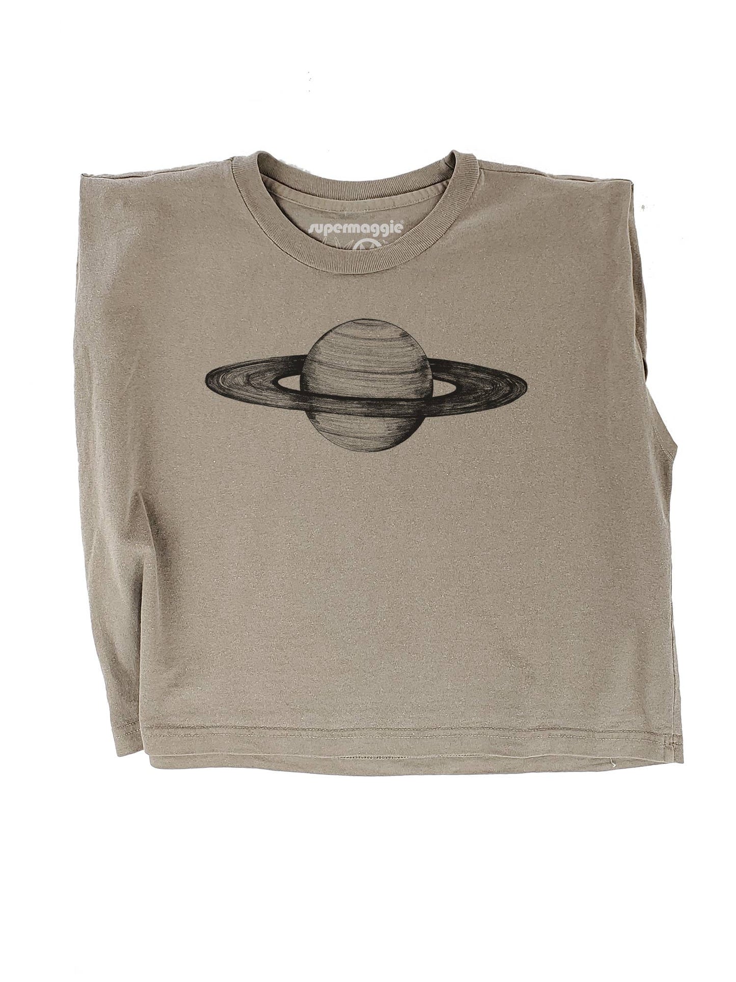 Supermaggie @ Faire - Saturn Maisie Heavyweight Muscle Tee: Off White / Md
