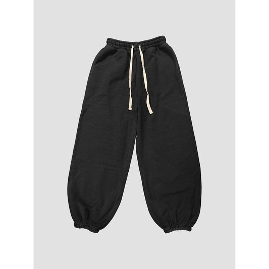 The Blank Lab - Acid Wash Wide Jogger Pants (AAB501_ACD): MIDNIGHT NAVY / S-M-L(2-2-2)