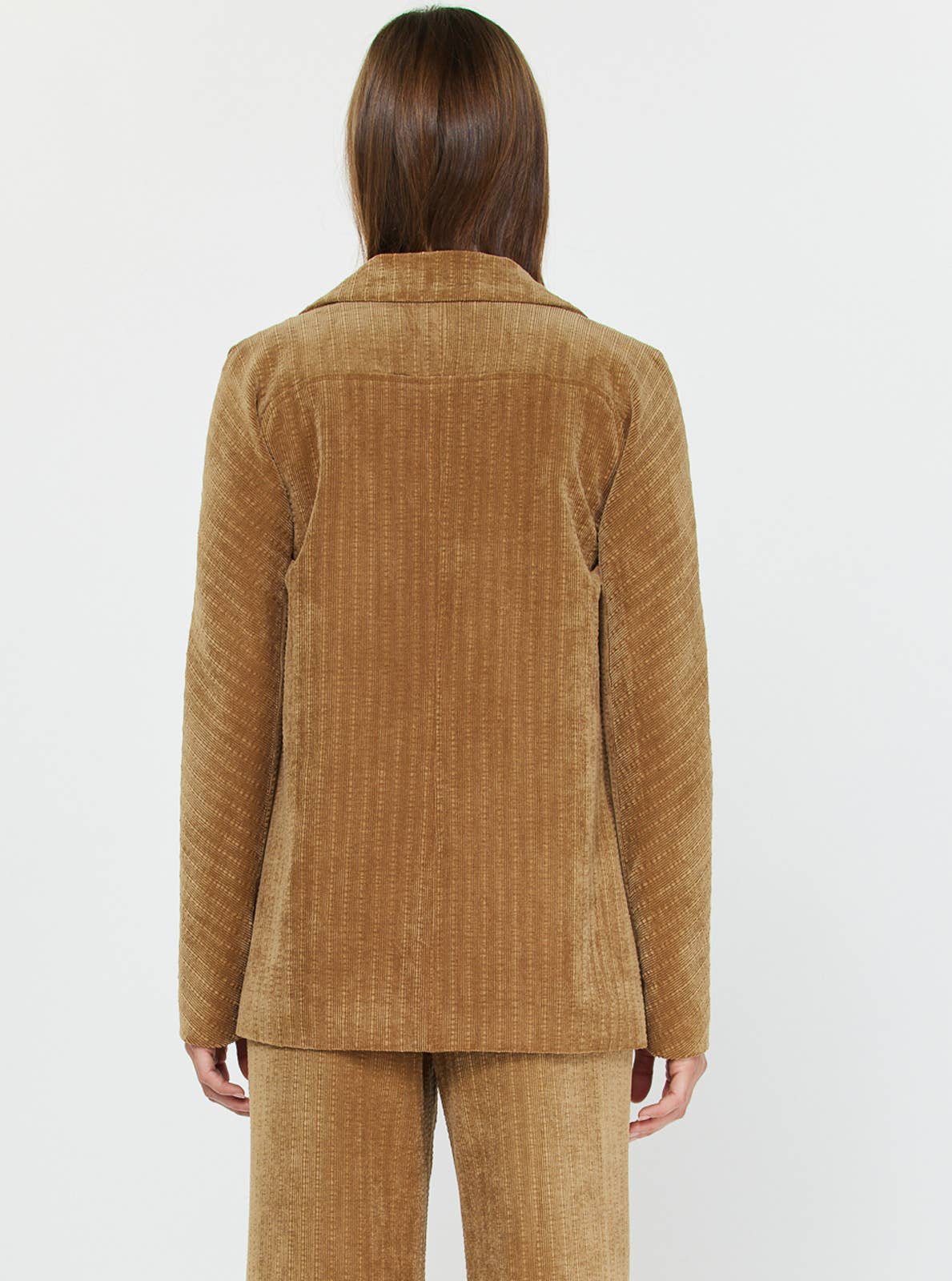 Current Air - CORDUROY SINGLE BREASTED JACKET: Camel / S