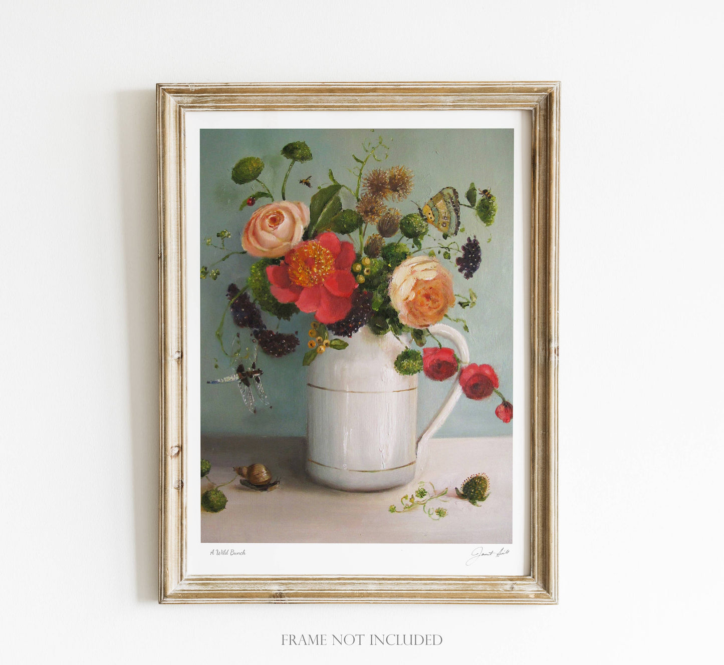 JANET HILL STUDIO - A Wild Bunch. 8.5"x11" Art Print