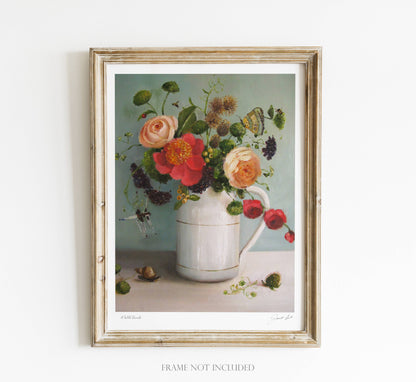JANET HILL STUDIO - A Wild Bunch. 8.5"x11" Art Print