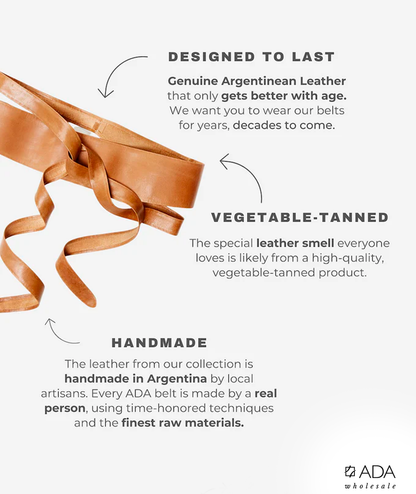 ADA Collection Belts - Wrap Belt - Toffee - OS