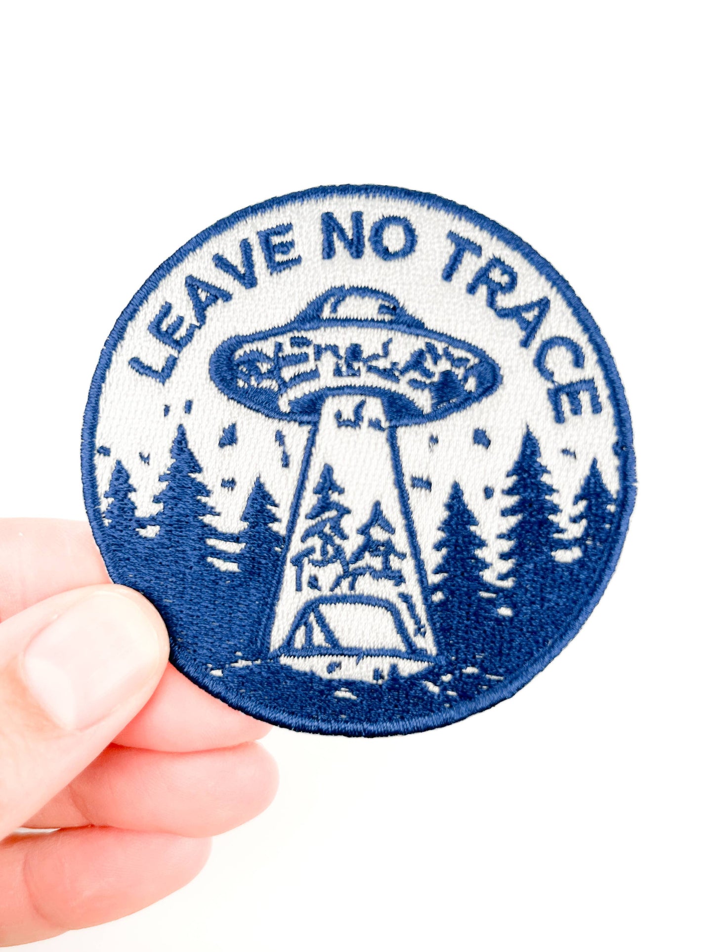 Field Trip Threads - Leave No Trace UFO Patch Embroidered Camping UFO