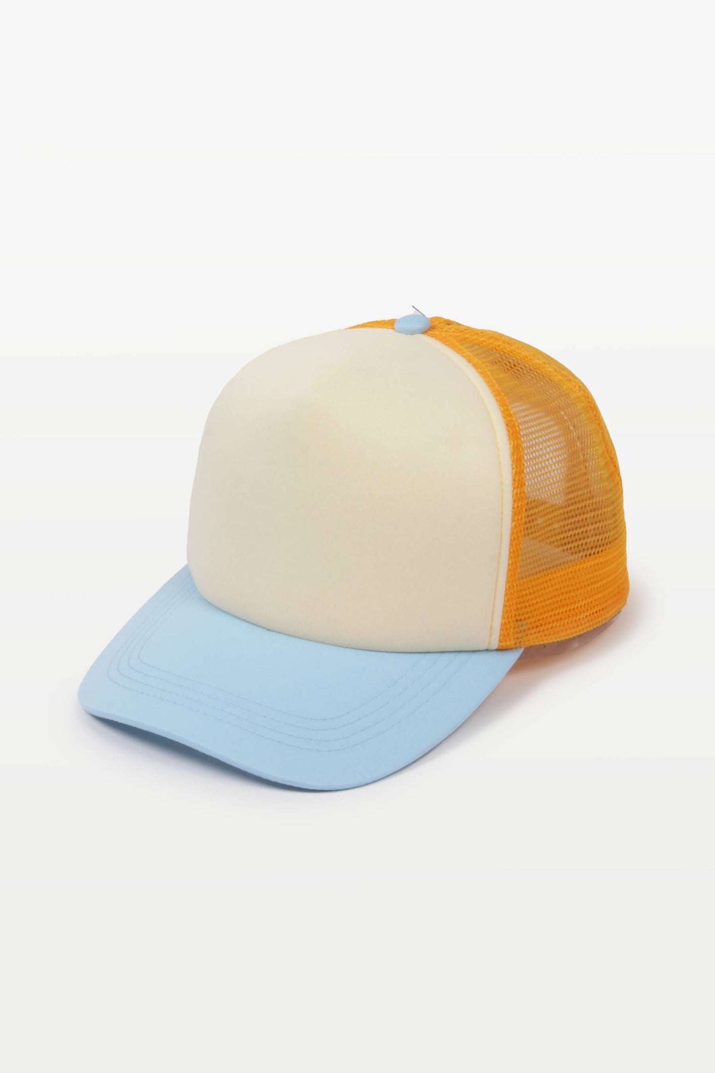 David And Young - FWCAPM4281 - 3 Tone Trucker Baseball Cap: White/Red/Blue