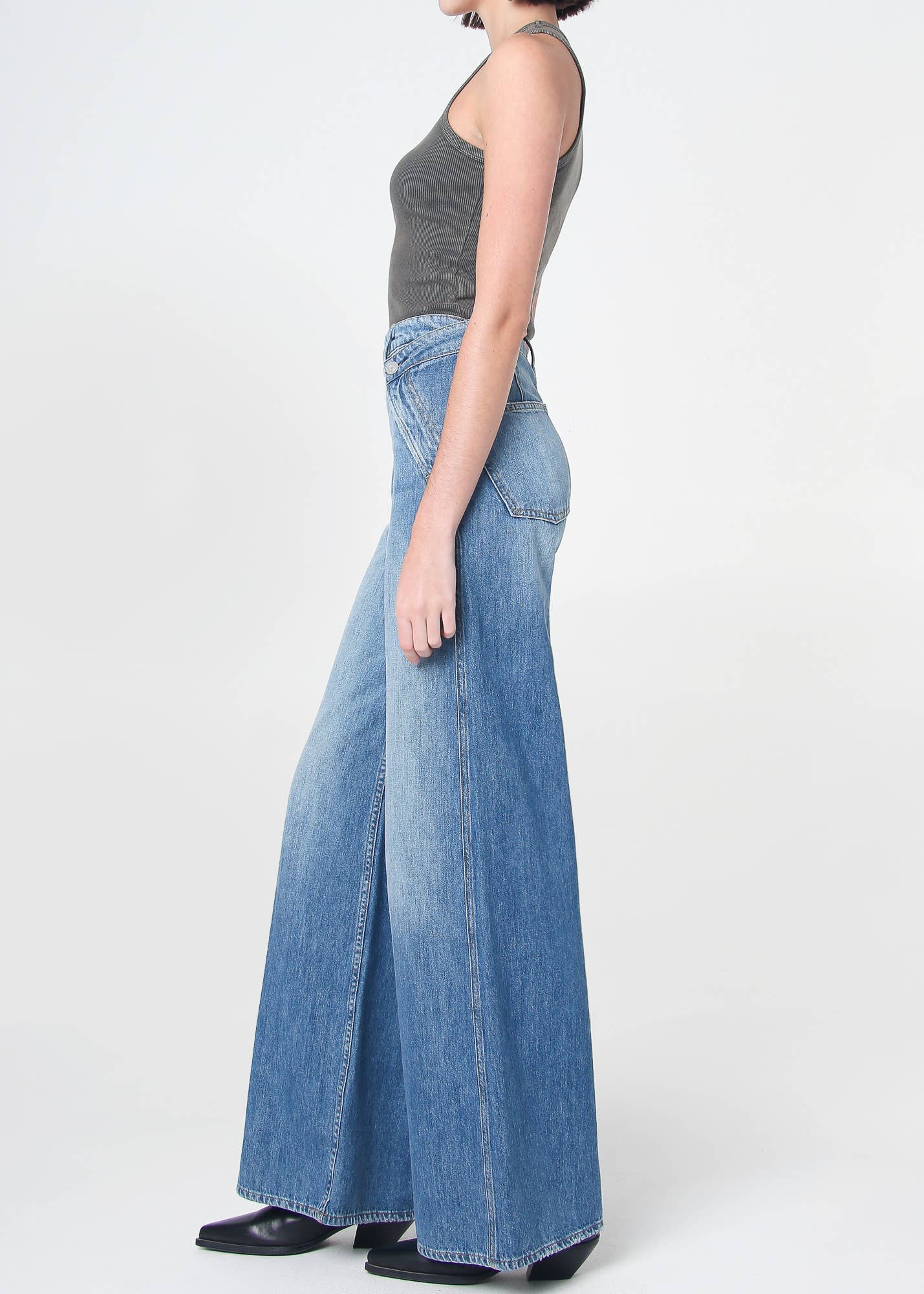 Noend Denim - Dina High Waisted Wide Jeans - San Diego: San Diego / 27