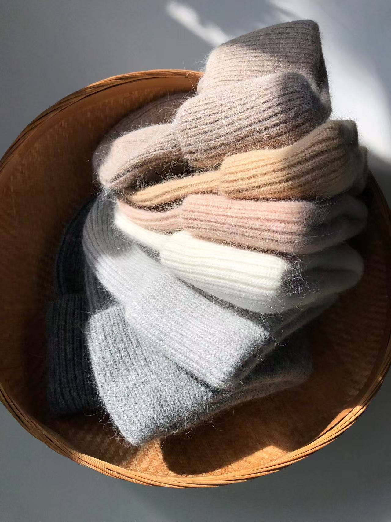 Billy Bamboo - ROYAL ANGORA BEANIE - neutral: White