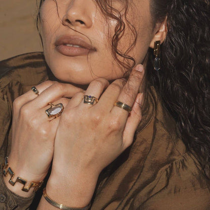 Lindsay Lewis - Grand Ring - Blue: 7