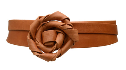ADA Collection Belts - Midi Wrap Belt – Cognac | Adjustable One-Size