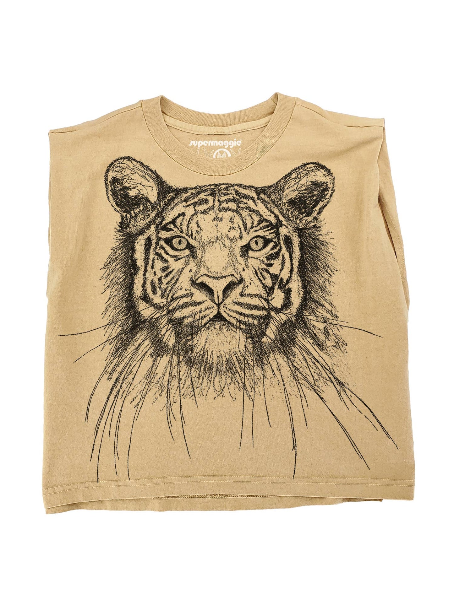 Supermaggie @ Faire - Tiger Maisie Heavyweight Muscle Tee: Pink Lavender / Lg