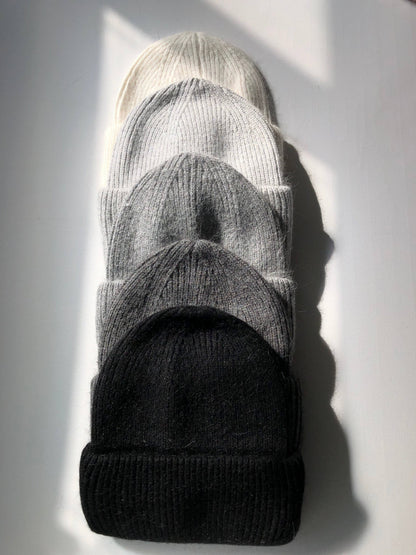 Billy Bamboo - ROYAL ANGORA BEANIE - neutral: White