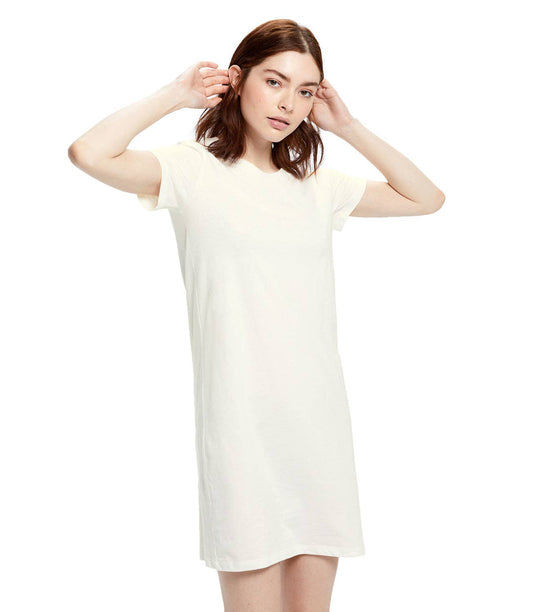 US Blanks - Women's Cotton T-Shirt Dress, 30 singles: CREAM / L