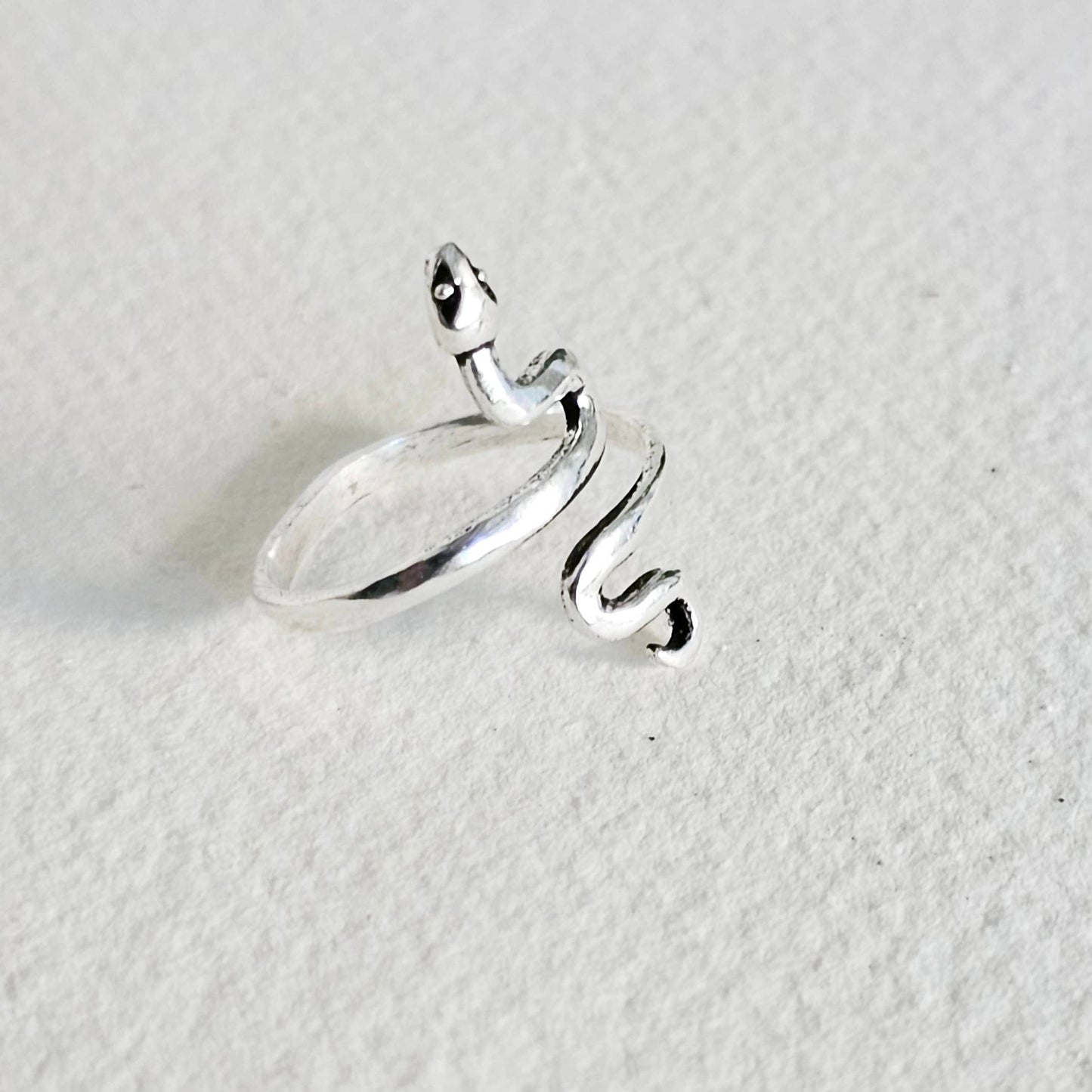 Bisjoux - Brass snake serpent cobra ring adjustable handmade: Brass