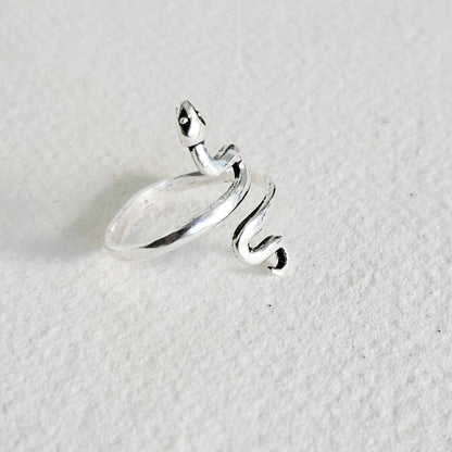 Bisjoux - Brass snake serpent cobra ring adjustable handmade: Brass