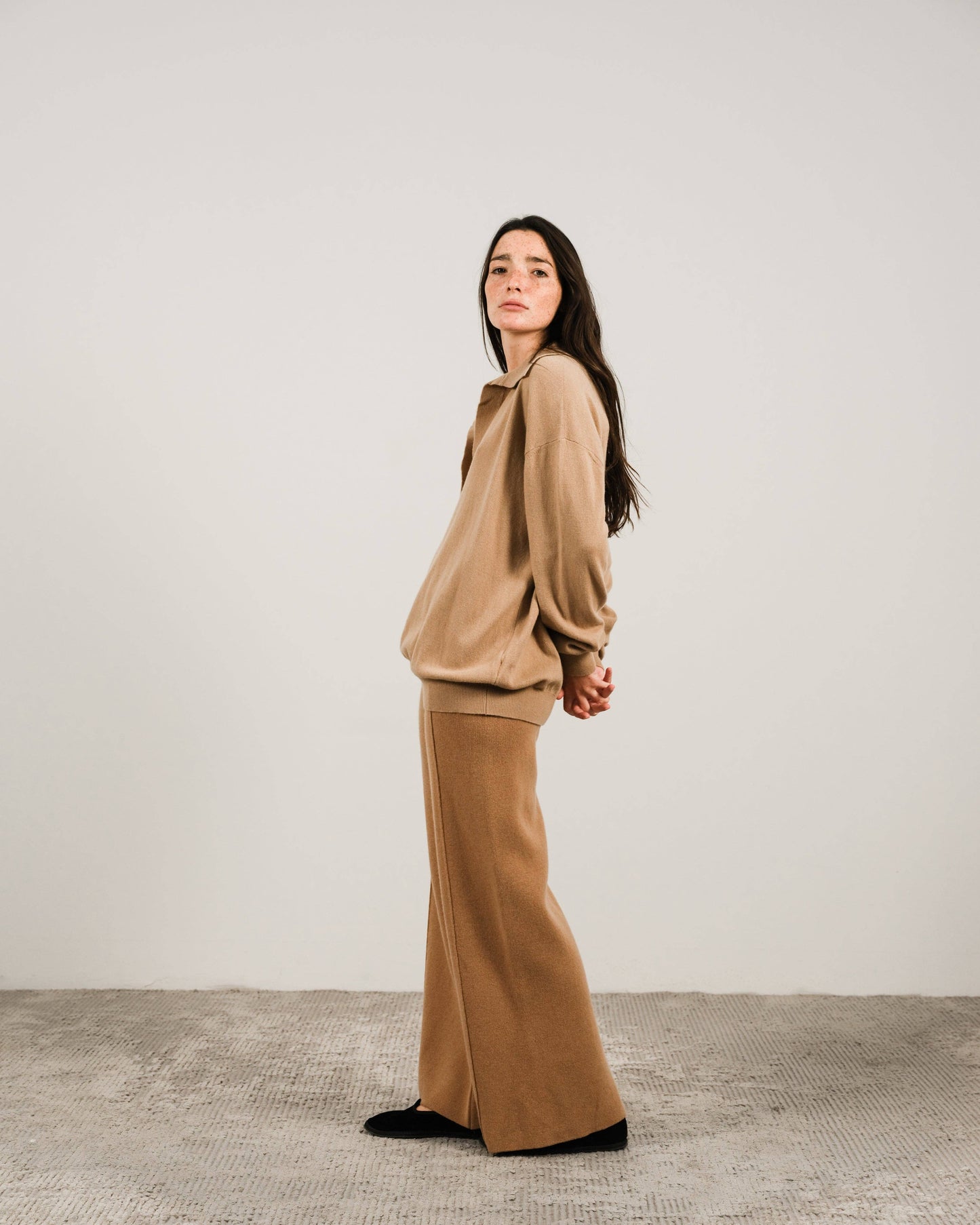 Lèmme - Cashmere blend polo: Bianco Naturale / L