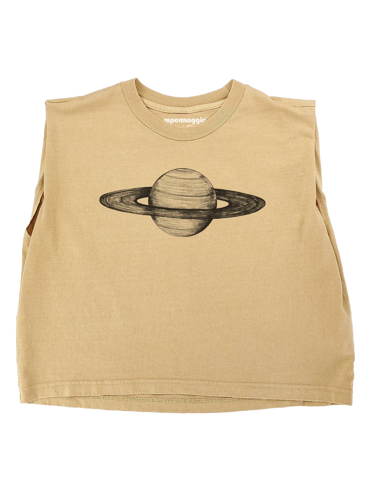 Supermaggie @ Faire - Saturn Maisie Heavyweight Muscle Tee: Off White / Sm