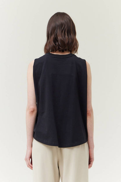 Grade & Gather - 42078 - BACK FOLDED TSHIRT: OFF WHITE / Contemporary / SMALL
