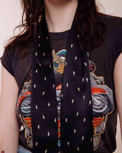 I'm With The Band - The Thunders Black Long Skinny Scarf