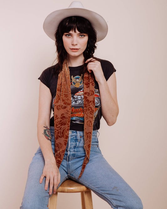 I'm With The Band - The Hendrix Gold Long Skinny Scarf