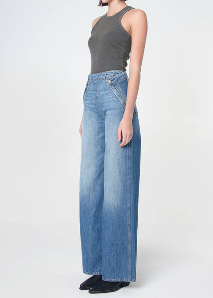 Noend Denim - Dina High Waisted Wide Jeans - San Diego: San Diego / 28