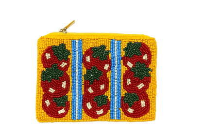 Nima Accessories Inc - Ladies Tomato's Themed Beaded Coin Purse