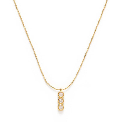 Amano Studio - Three Crystal Bar Pendant Necklace