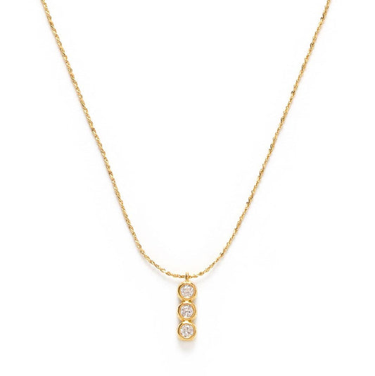 Amano Studio - Three Crystal Bar Pendant Necklace