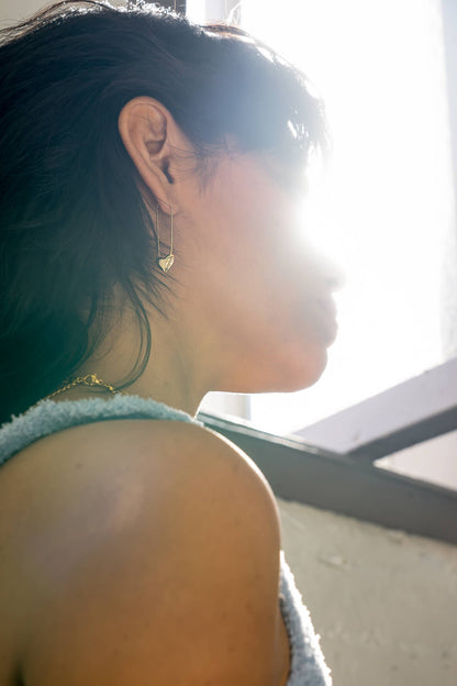 Peter and June - Lita Safety Pin Hoops - 18K Gold Plated