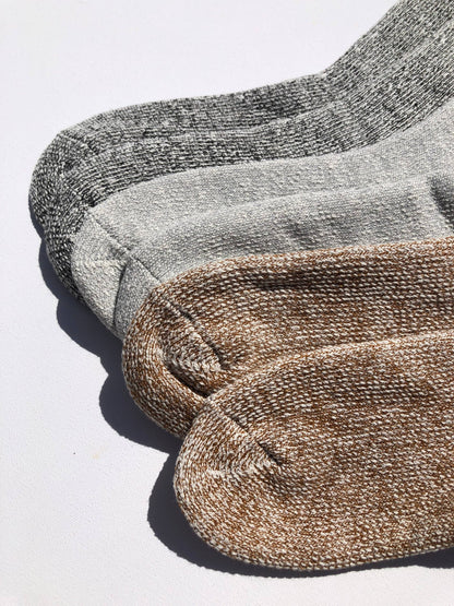 Billy Bamboo - SUPER TERRY LOOP SOCKS: Brown / Women’s 7.5 - 10.5, Men’s 7 - 11.5