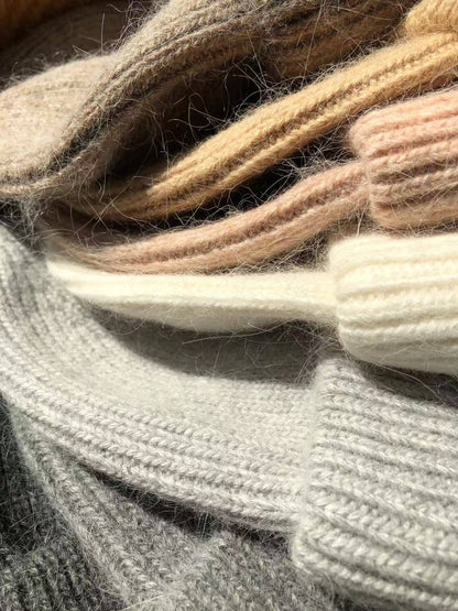 Billy Bamboo - ROYAL ANGORA BEANIE - neutral: White