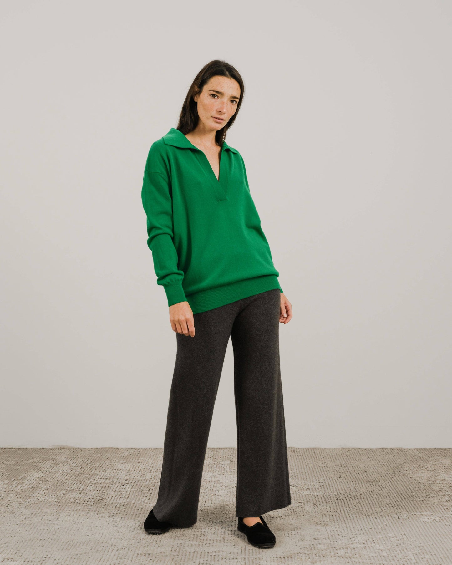 Lèmme - Cashmere blend polo: Bianco Naturale / L