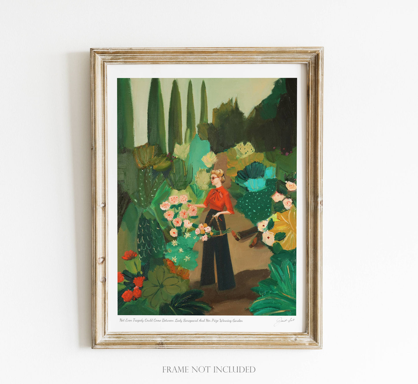 JANET HILL STUDIO - Not Even Tragedy Could Come Between Lady Saarsgard...8.5x11