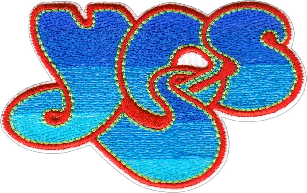 Square Deal Recordings & Supplies - Patch - Yes (Music Band) - Red And Blue Logo