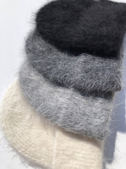 Billy Bamboo - ALPACA FLUFFY BEANIE: Mushroom