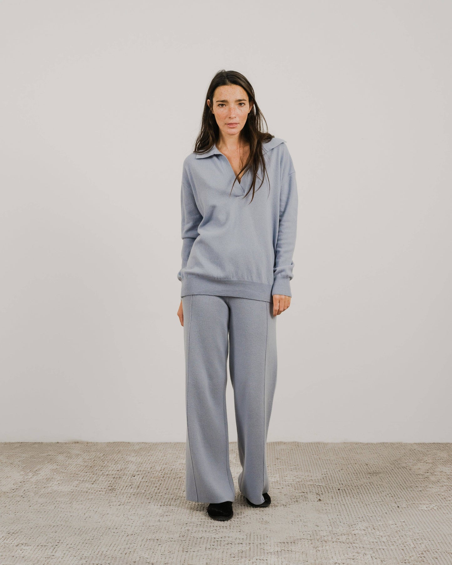 Lèmme - Cashmere blend polo: Bianco Naturale / L