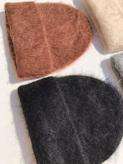 Billy Bamboo - ALPACA FLUFFY BEANIE: Mushroom