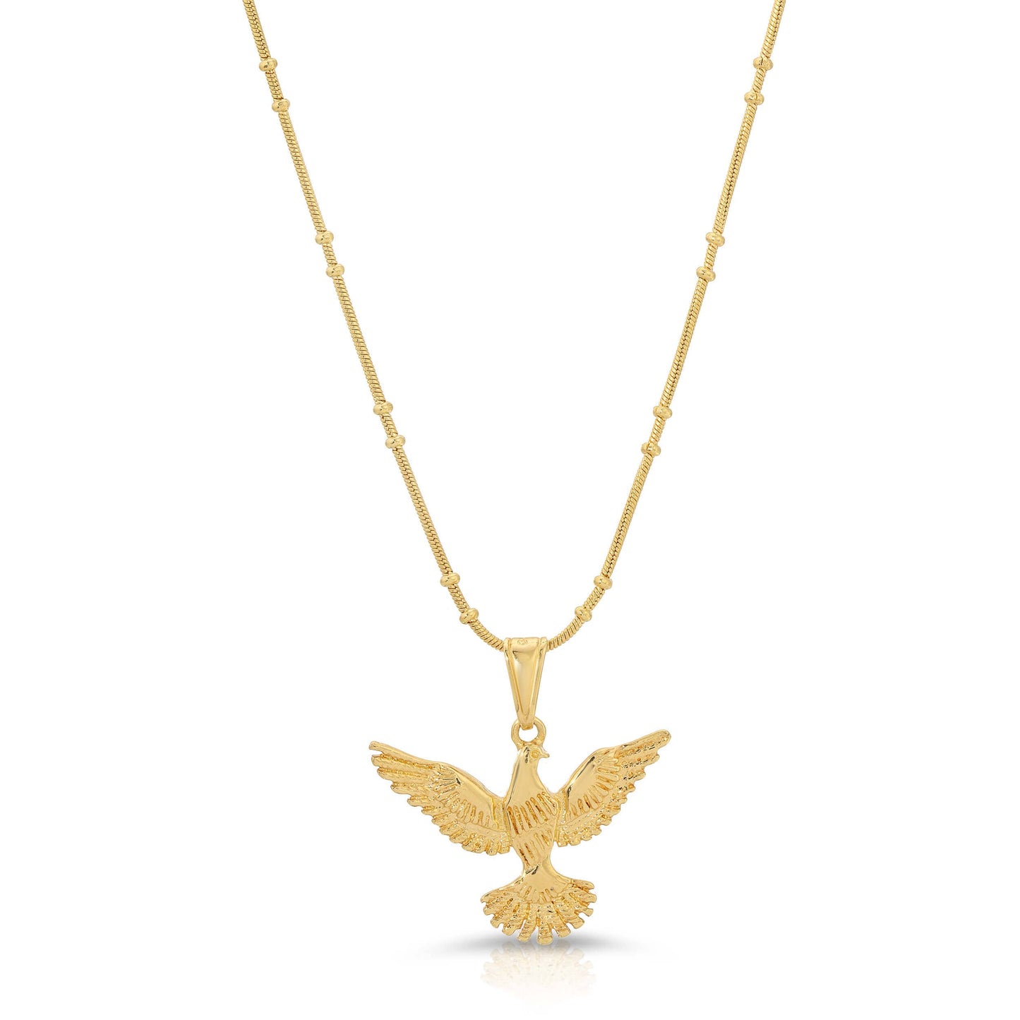 Glamrocks Jewelry - Golden Hawk Necklace: 18"