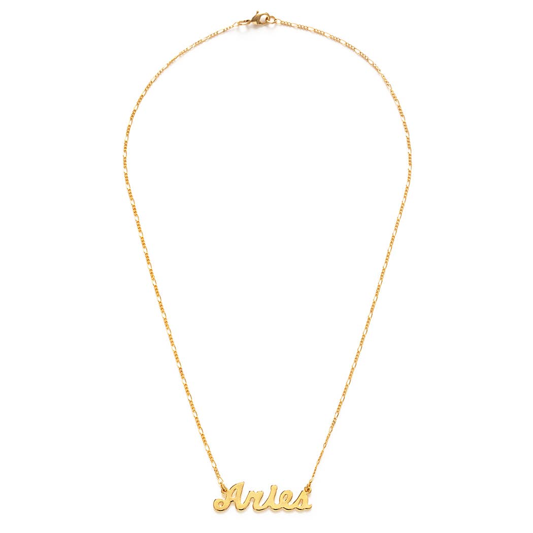 Amano Studio - Zodiac Script Necklaces – Singles: Pisces