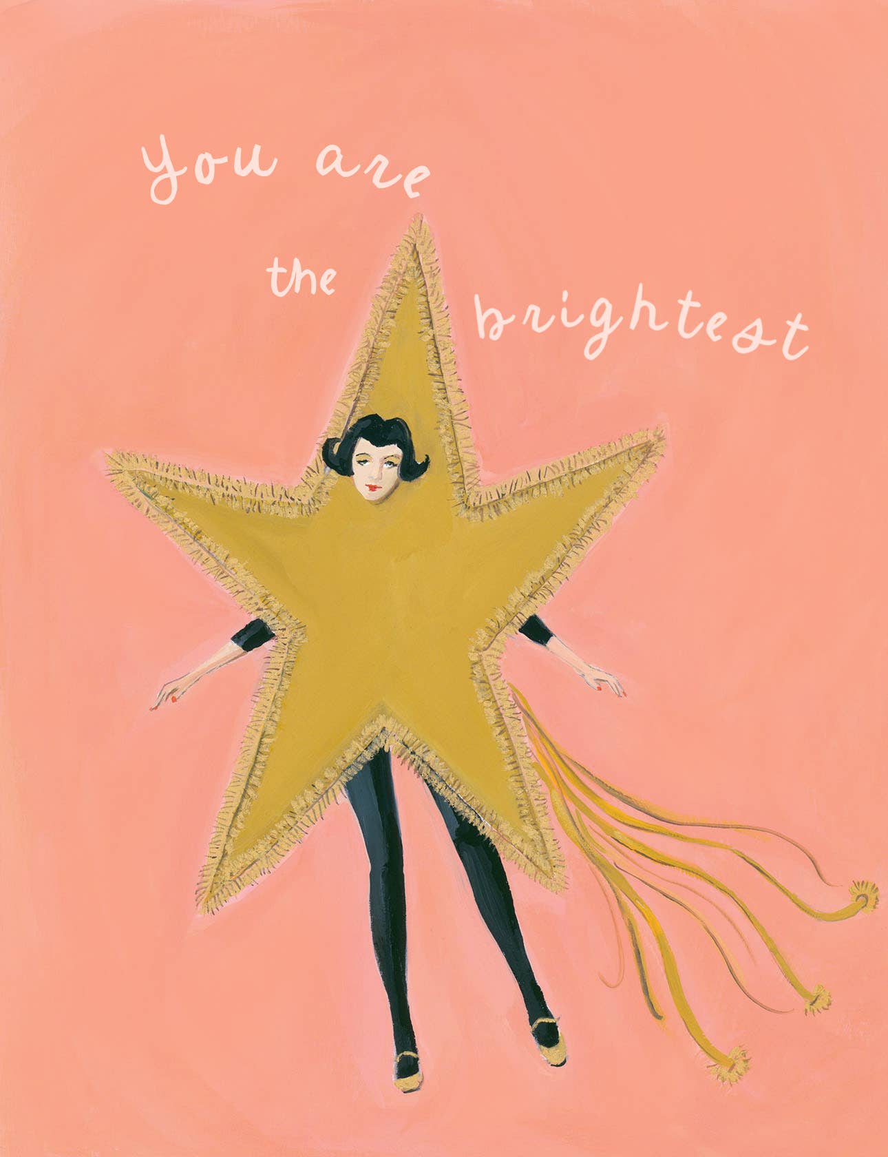 JANET HILL STUDIO - Brightest Star Card. Friendship, Love and Support Card.