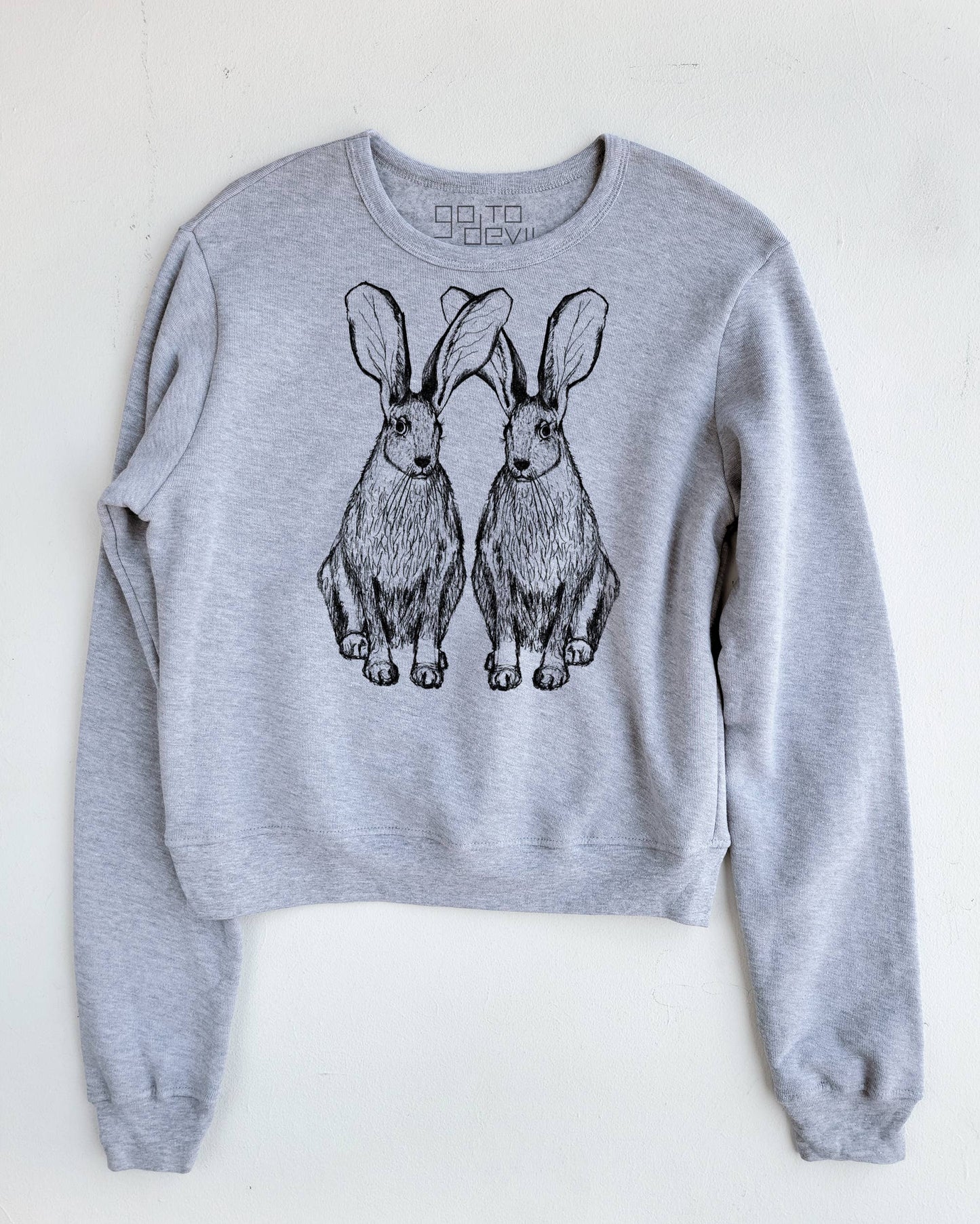 Go To Devil - Hares Women's Sweatshirt: Mustard / Lg