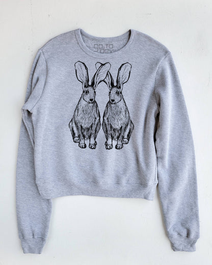 Go To Devil - Hares Women's Sweatshirt: Mustard / Lg